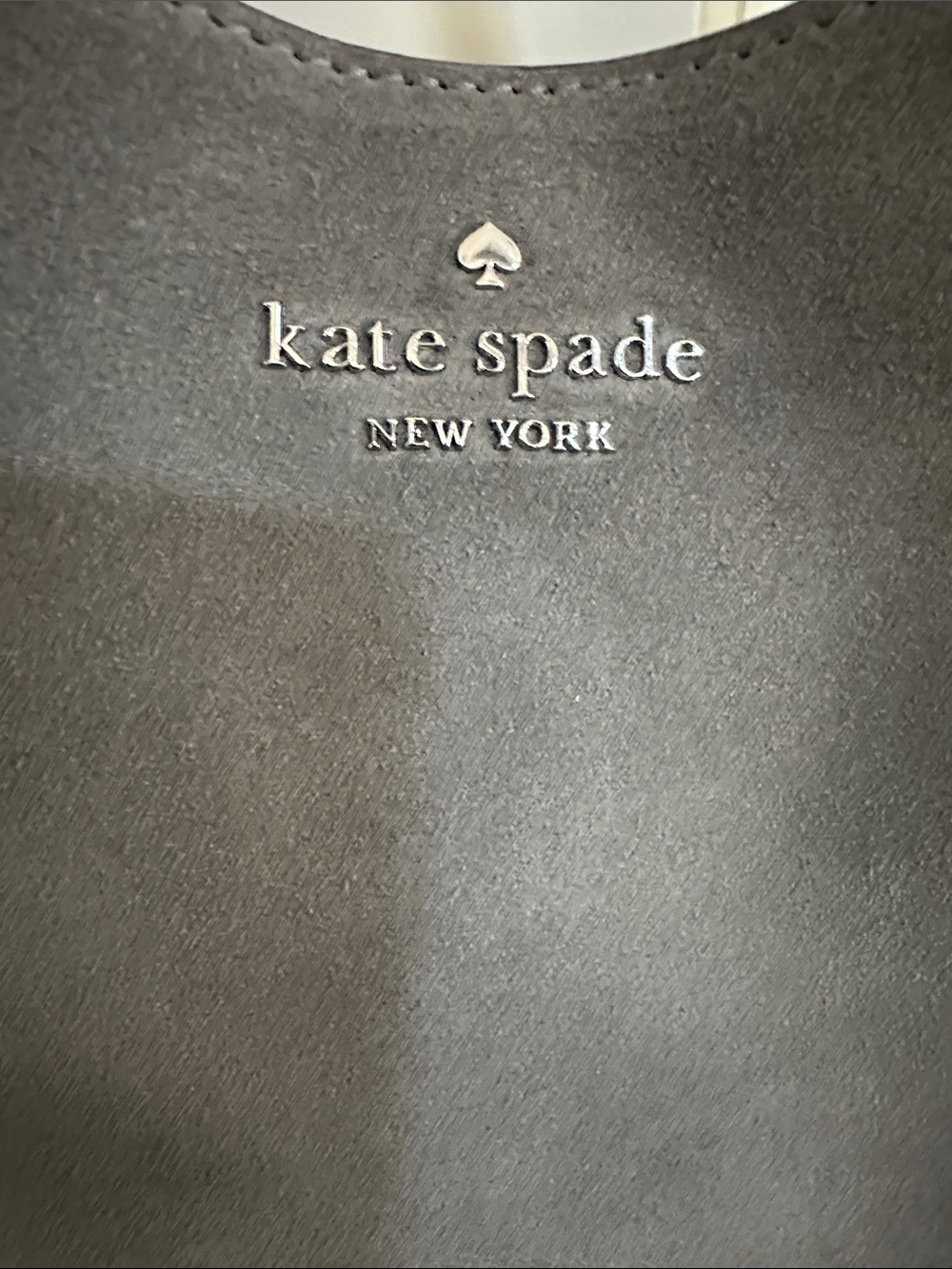 Kate Spade Dumpling Small Satchel Gray Hare Suede, NWOT - Picture 4 of 10
